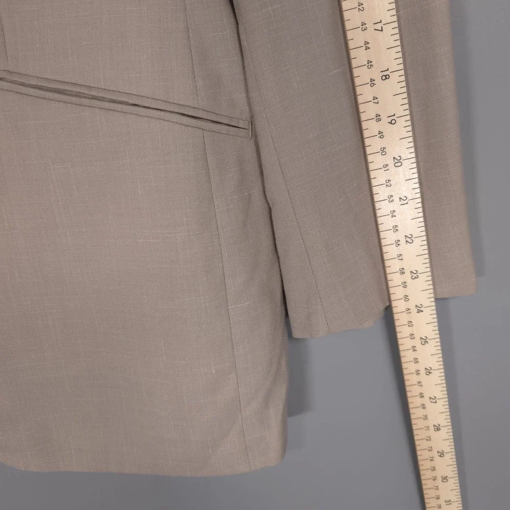 INDOCHINO Sport Coat Blazer WOOL LINEN‎ Blend Size 42R Jacket 1 Button Designer